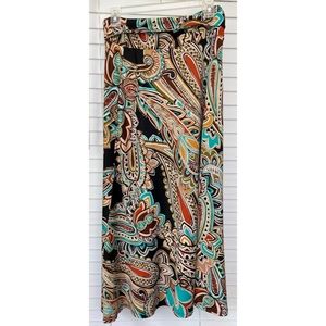 Sm Melissa Paige long brown boho skirt